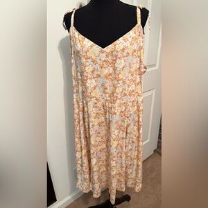 GAP Orange and White flower Dress